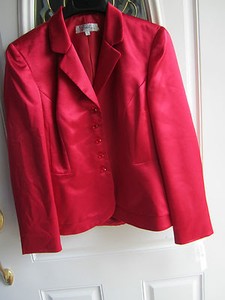 Chaqueta Blazer Forrado EMILY Vestido Rojo Talla 8 Nuevo Con Etiquetas $200  | eBay