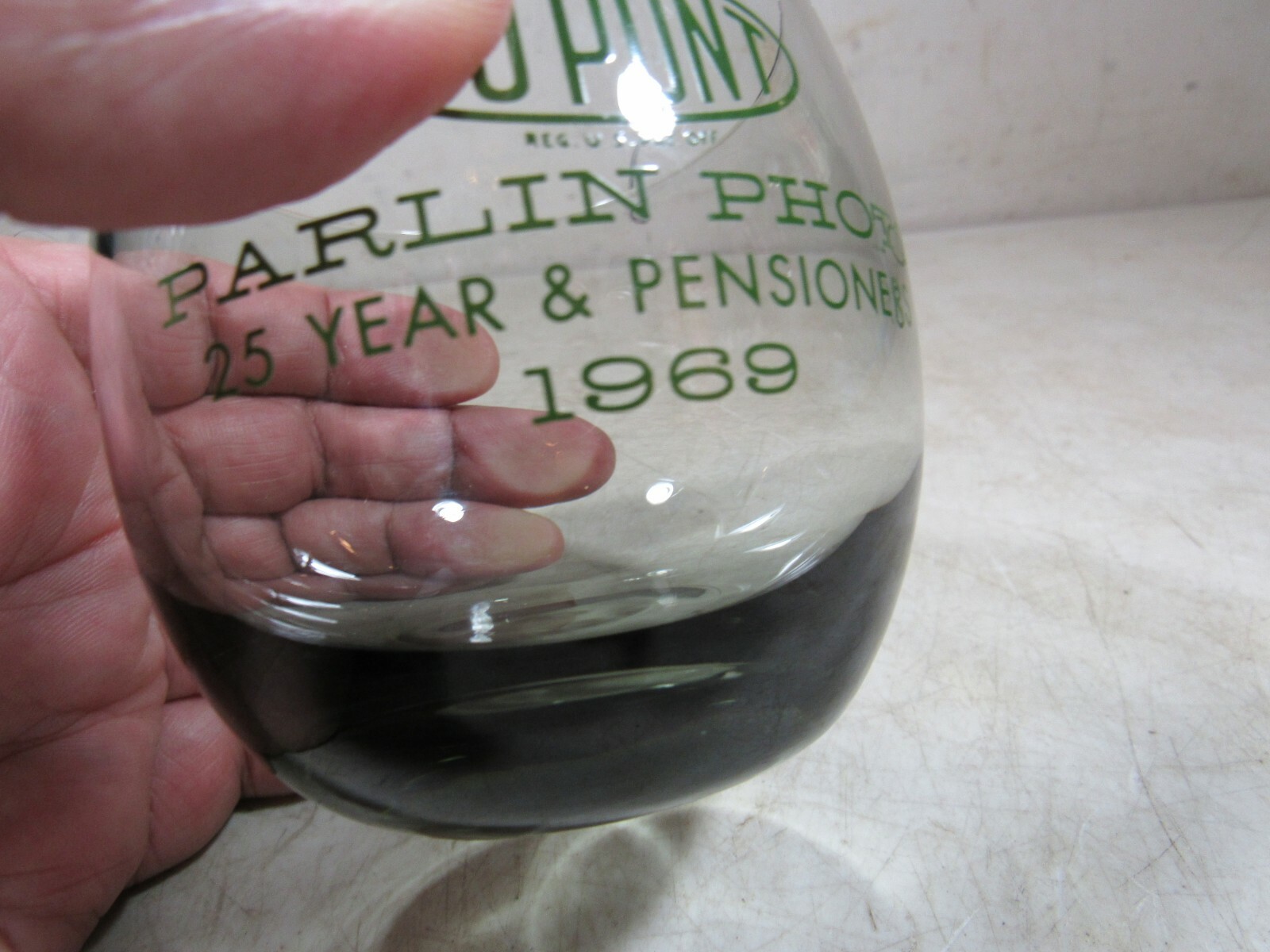 Rare Vintage 1969 DuPont Parlin Photo 25 Year & Pensioners Drinking