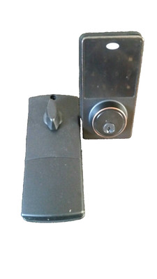  Electronic Deadbolt Door Lock Modern Oil Rubbed Bronze (Open Box) Amazon basics