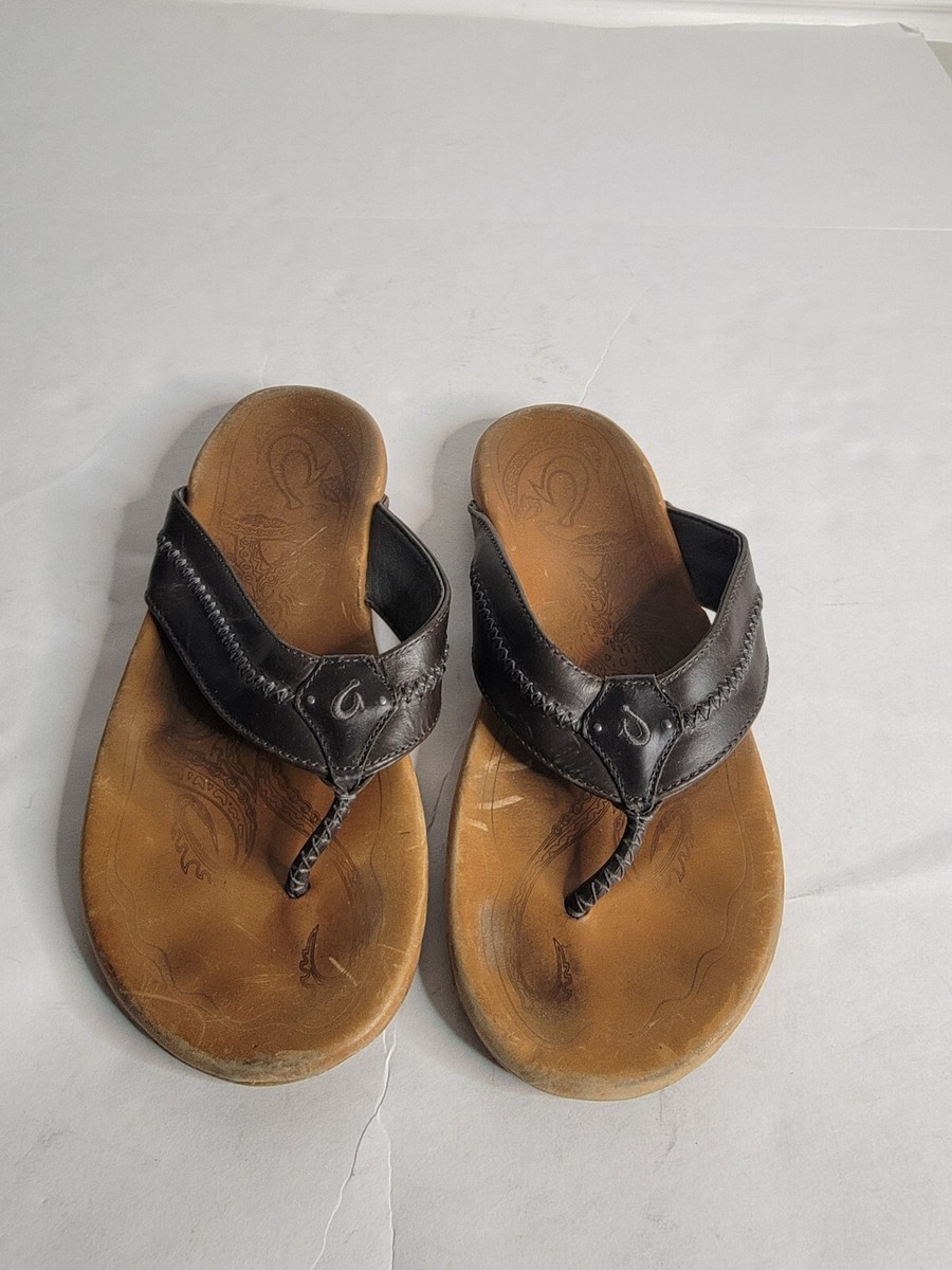 Olukai Slippers Fuzzy Thong Sandals OluKai Fuzzy Slippers Flip Flops