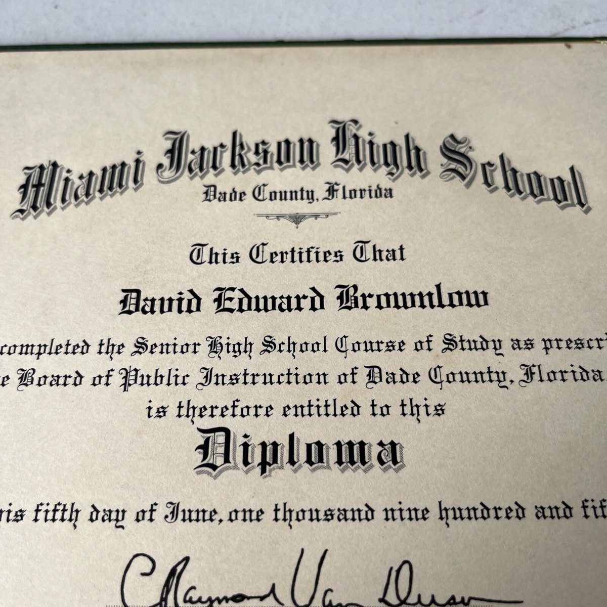 Miami Jackson High School Diploma Miami Northwestern Senior High