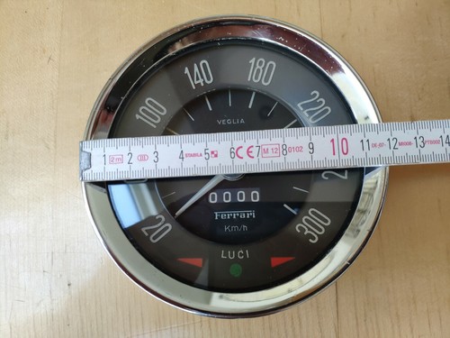 FERRARI orig. Oldtimer Tachometer Dummy aus der Werks-Entwicklung-Abteilung, RAR - Bild 4 von 6