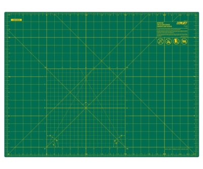 Self Healing Rotary Cutting Mat 18x24 Double Sided Green Grid Lines
