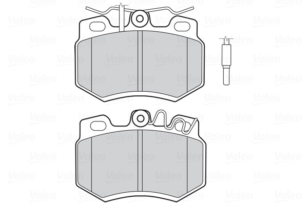 Plaquettes de frein Valeo 301714 anti-bruit pour un freinage à disque fluide