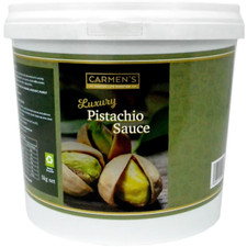 Carmen's Luxury Real Pistachio Sauce Desserts Ice Cream Cakes Crepes Waffles 5kg
