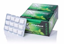 Xyloburst Xylitol All Natural Aspartame Free Gum Spearmint Blister Pack 12 Cards