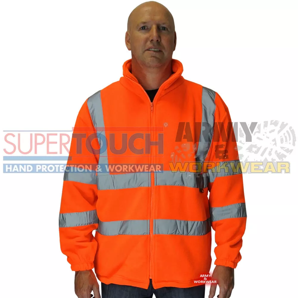 Hommes Hi Viz Vis Vest Gilet Haute Visibilité Gilet Sécurité Vêtements de  Travail Veste