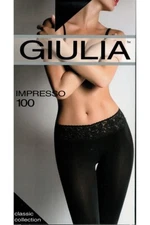 GIULIA Impresso warm elastic matte opaque tights made of 3D microfiber 100 Den