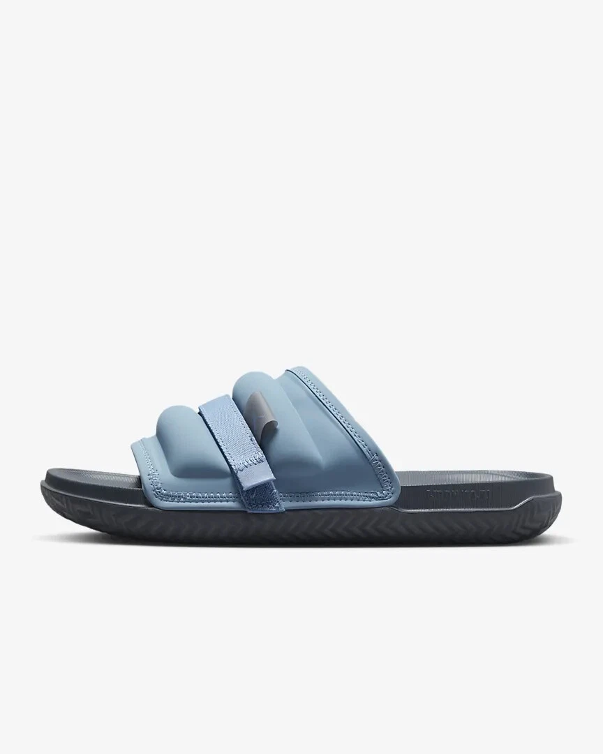 New Nike Jordan Super Play Slide Slippers Blue Grey DM1683 400