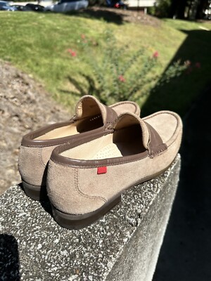 Marc Joseph Men Shoes 10 Loafers Suede Tan Brown Authentic  display picture 3