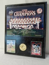 Rare 1999 Jeter Bowman Yankees World Series Champion Plaque Memorabilia MLB Card