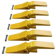 U43792 Adapter Shanks 230SP Forged Bucket Teeth w/ Pins For 23 230 Series -5 Set