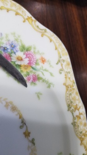 Antique Noritake China "IRENE" Pattern (M stamped) Square Salad Plate 7-7/8" - Picture 9 of 11