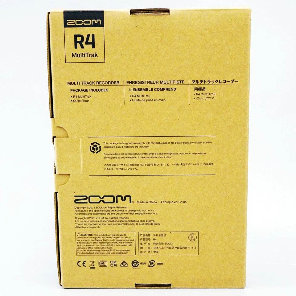 ZOOM R4 4-Spur Tragbarer Multitrack Recorder mit 32-Bit Float Audio Unterstüt... - Bild 2 von 4