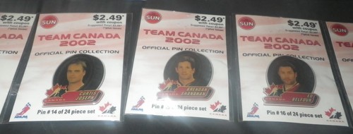 The Toronto Sun 2002 Olympic Gold Team Canada Official Pin Collection Set - Picture 6 of 11