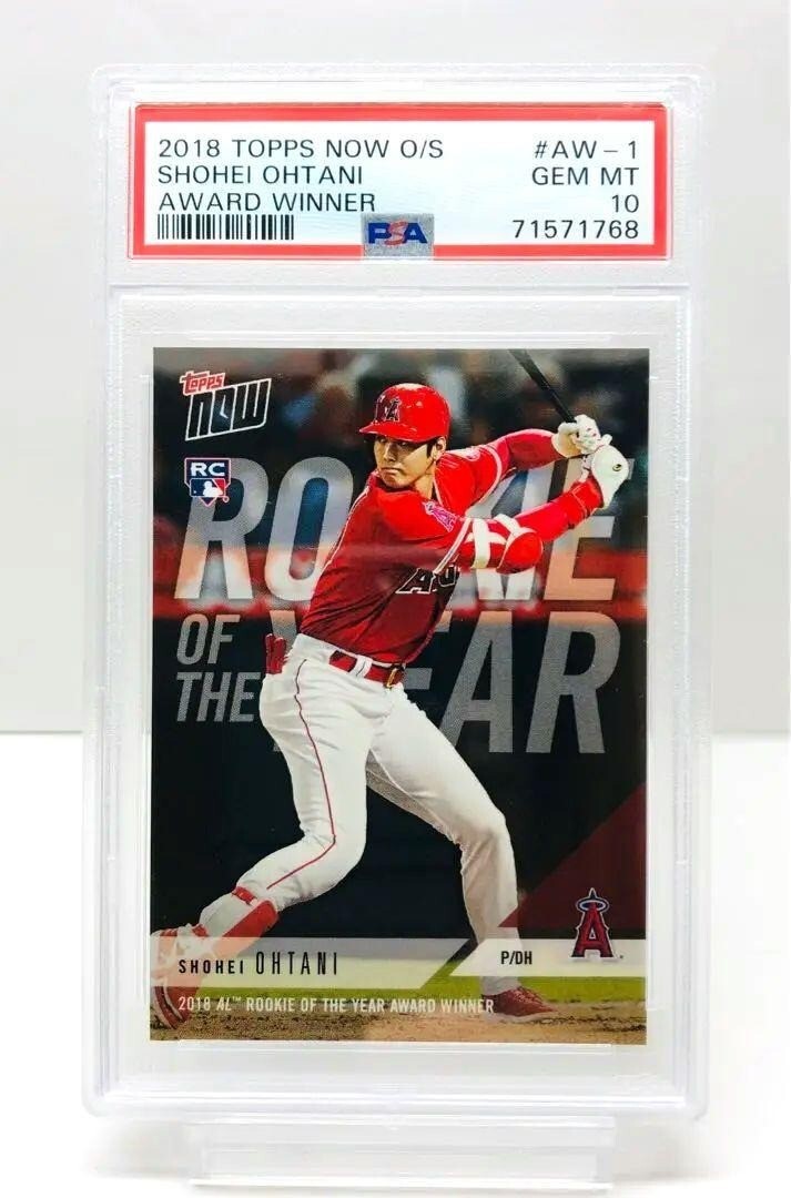 PSA 10] 2018 Topps Now Shohei Ohtani RC #AW-1 Rookie of the