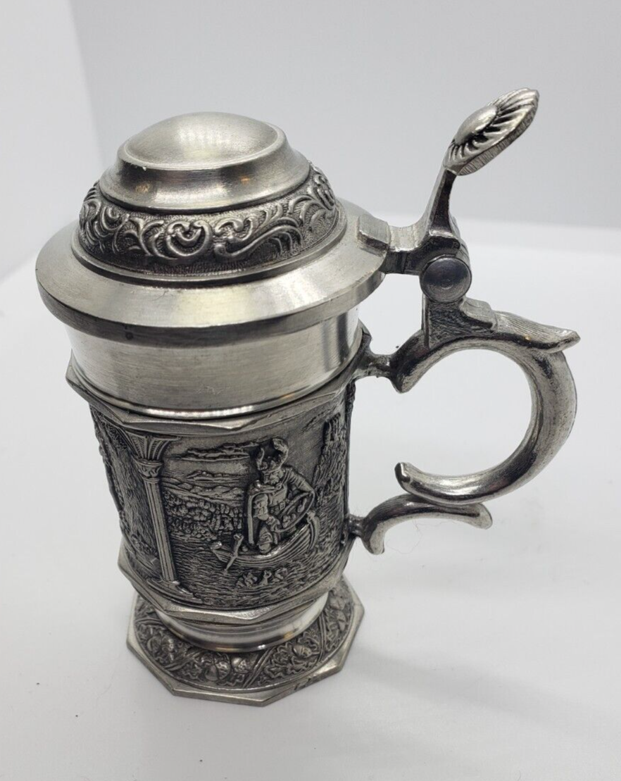 Vintage BMF Zinn 95% German Pewter miniture Beer Stein - Made in