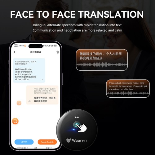 Language Translator Device 144+ Languages Bluetooth Voice Video Call Translation - Picture 13 of 14
