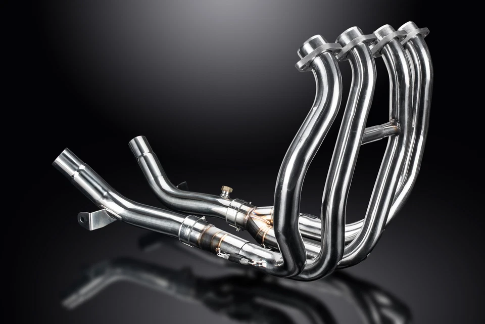 Suzuki Hayabusa GSX1300R 08-20 Delkevic Acero Inoxidable 4-2 Cabezales de escape Tubos de escape Foto 3 de 4