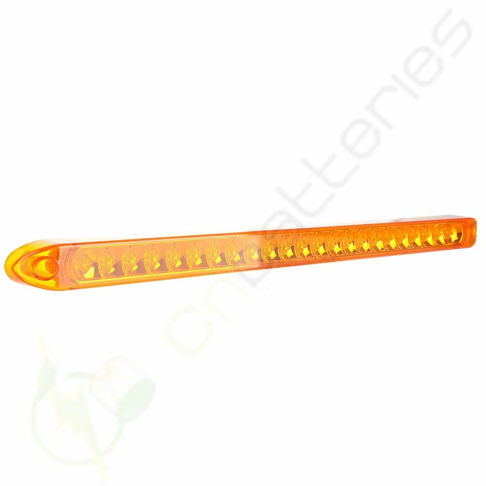 Qty2 Sumergible Amarillo 23 LED Barra de Luz Parada Giro Trasero Freno Luz Camión 17" Foto 3 de 4