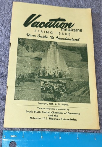 SELTEN Vintage 1954 Ferienmagazin Frühlingsausgabe Bellevue Kom. Nebraska - Bild 6 von 7