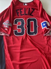 Neftali Feliz Used 2010 American League All Star Workout Day HR Derby Jersey