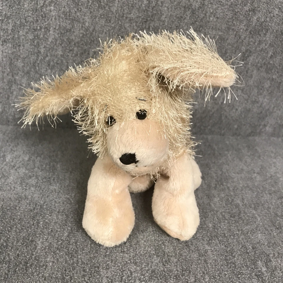 Ganz Dog Stuffed Animal Golden Retriever Plush Beige Puppy Fuzzy Furry 8" Toy - Image 4 of 4