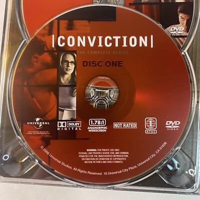 Conviction: The Complete Series (DVD, 2006) 3 Disc Set Dick