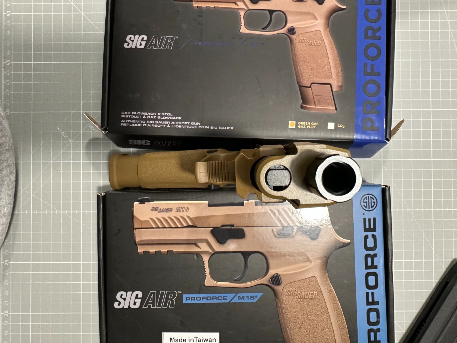 Sig Sauer Pro Force M17 Green Gas Blowback Airsoft Pistol CoyoteTan