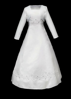 Kleid +/- Bolero 134 146 152 XL Kommunionkleid Kommunion Taufkleid neu LERA  | eBay