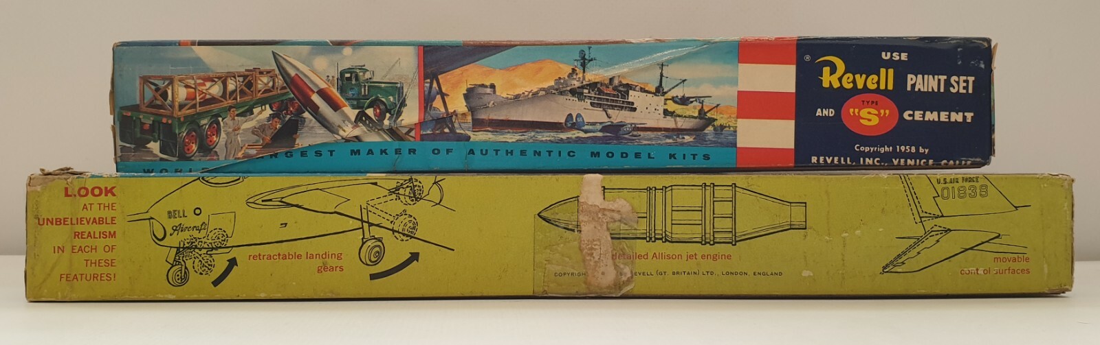 AVIATION VINTAGE BELL X5 & NORTH AMERICAN BELL X15 REVELL MODEL