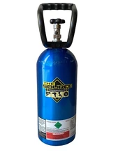 10 lb CO2 Aluminum Carbon Dioxide Tank Cylinder Handle Candy Blue Powder Coat