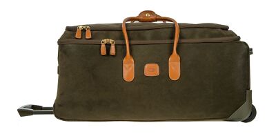 BRIC'S Life Holdall / Wheeled Duffle 73 L Reisetasche Trolley Tasche Olive Neu
