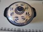 Temp-Tations Old World 3.5 Quart Stove Top Baker With Lid - Blue New