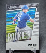 Sam Huff Green Foil Rookie Class RC 2021 Absolute Card #RC-4 Texas Rangers. rookie card picture