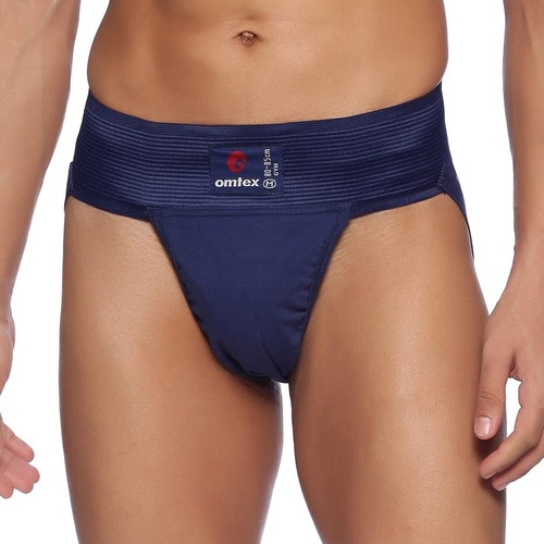 Omtex Athletic Cotton Stretchable Gym Supporter Jockstraps with Cup Pack of 1 AU - Picture 4 of 30
