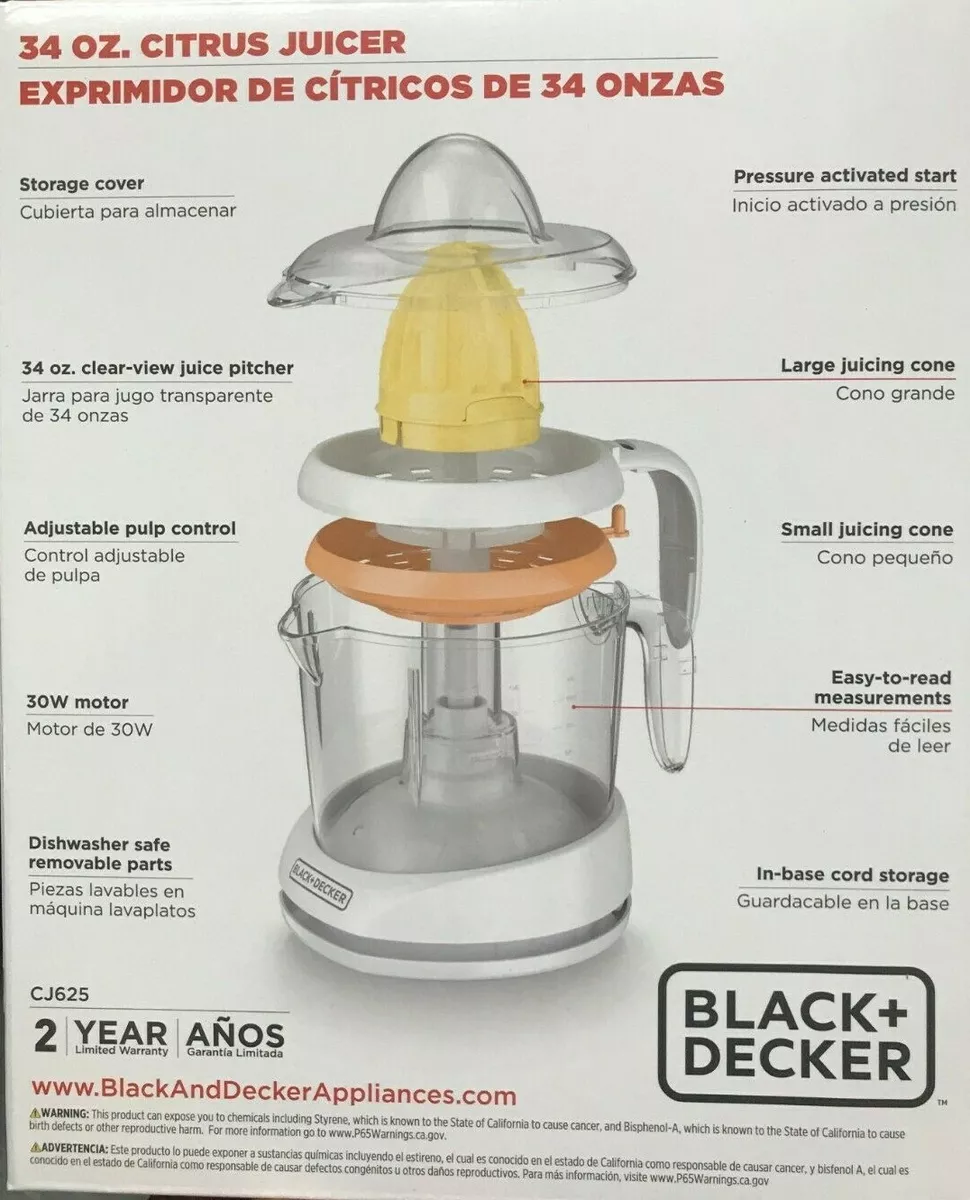 BLACK+DECKER 34-oz White Citrus Juicer in the Juicers department at