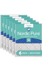 Nordic Pure 18x20x1 MERV 14 Pleated AC Furnace Air Filters 6 Pack