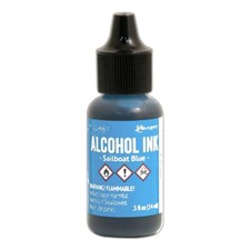 Ranger, Tim Holtz, Alcohol Ink, Sailboat Alcohol Ink, .5 fl oz, Light Blue Ink