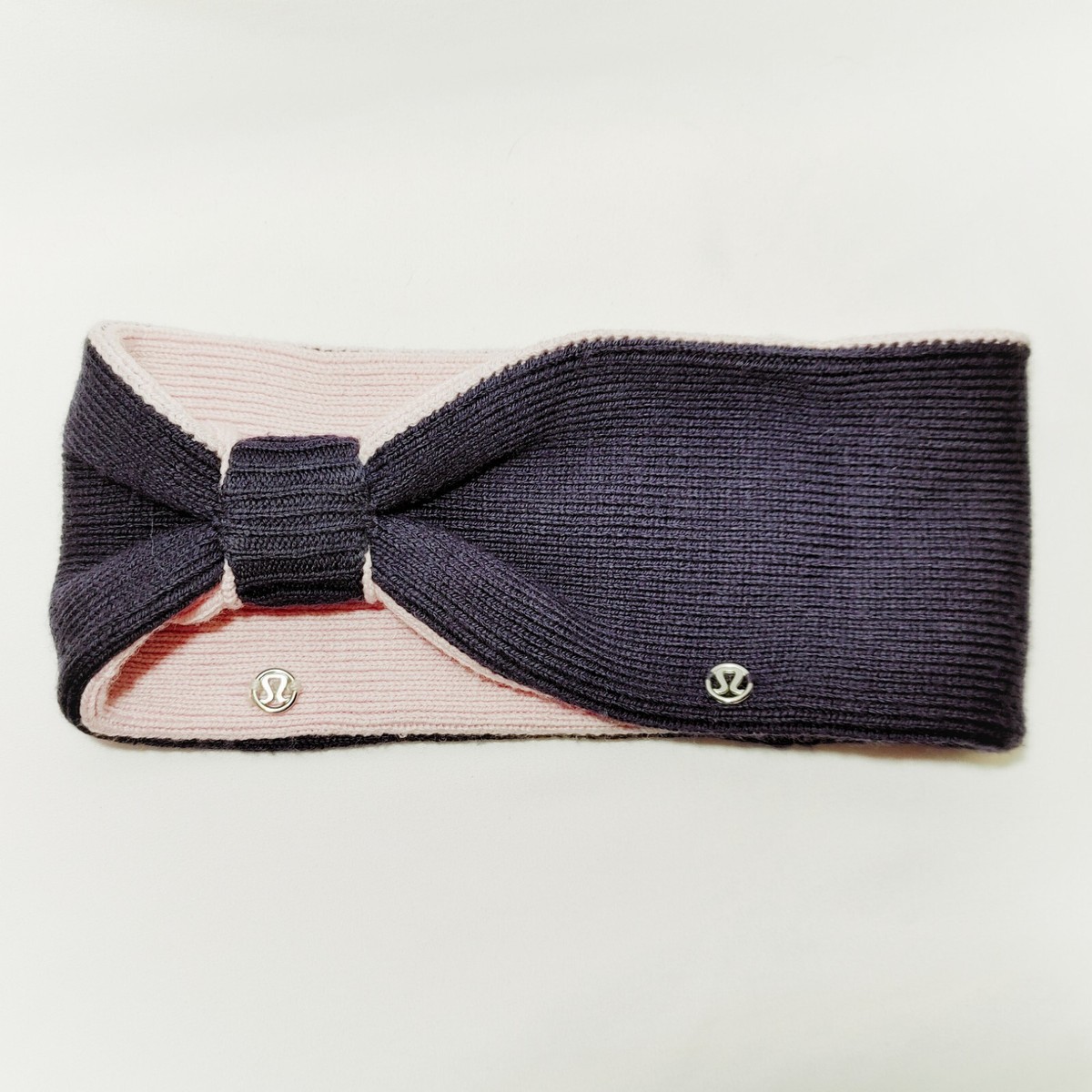 NWT Lululemon Divinity Earwarmer. Lululemon Divinity Ear Warmer Black Grape Powdered Rose  main image 2
