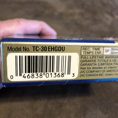 2 PACK JVC TC-30 EHGDU VHS-C Hi-Fi 90 MIN BLANK COMPACT VHS CAMCORDER TAPE SM240 - Picture 5 of 5