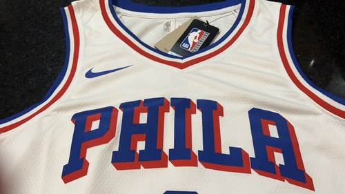Philadelphia 76ers Tyrese Maxey Nike White Swingman Jersey Association Edition - Picture 7 of 10