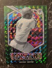 2021 Mosaic #V1 Jim Rice VINTAGE Green Mosaic PRIZM Insert