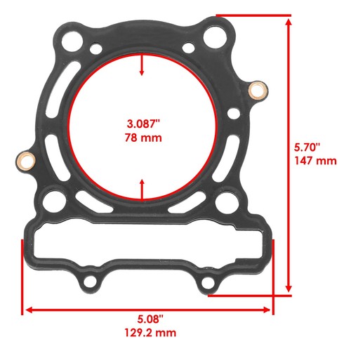 Cylinder Intake Exhaust Valve Gasket Kit for Kawasaki KX250F 2008 - Picture 5 of 7