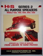 H&S Series 2 1502 1802 2202 2602 3302 All Purpose Manure Spreader Sales Brochure