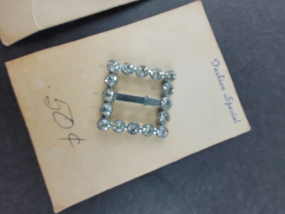 Lote de 3 Bufanda Cinturón Bufanda Hebilla Deslizable Vestido Metal Estrás Transparente De Colección Foto 2 de 4