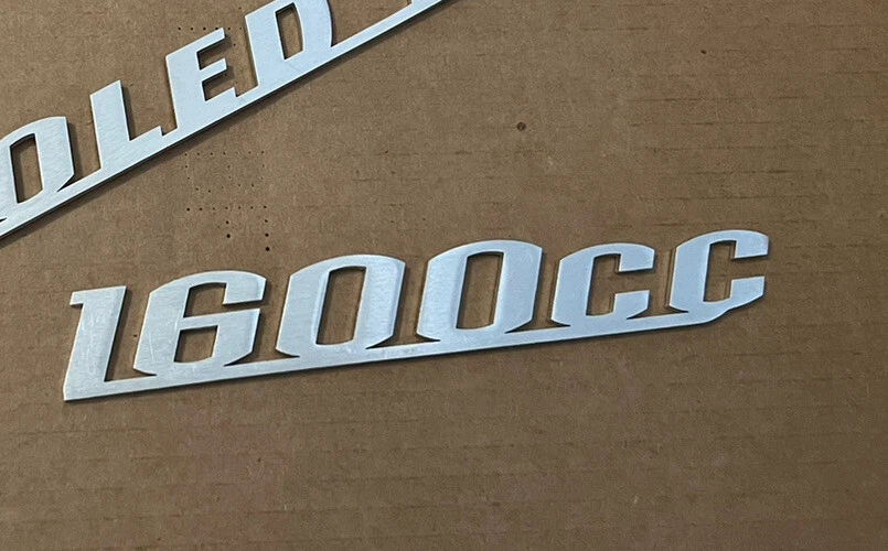 1600cc VW Beetle Aluminum Emblem - Изображение 2 из 3