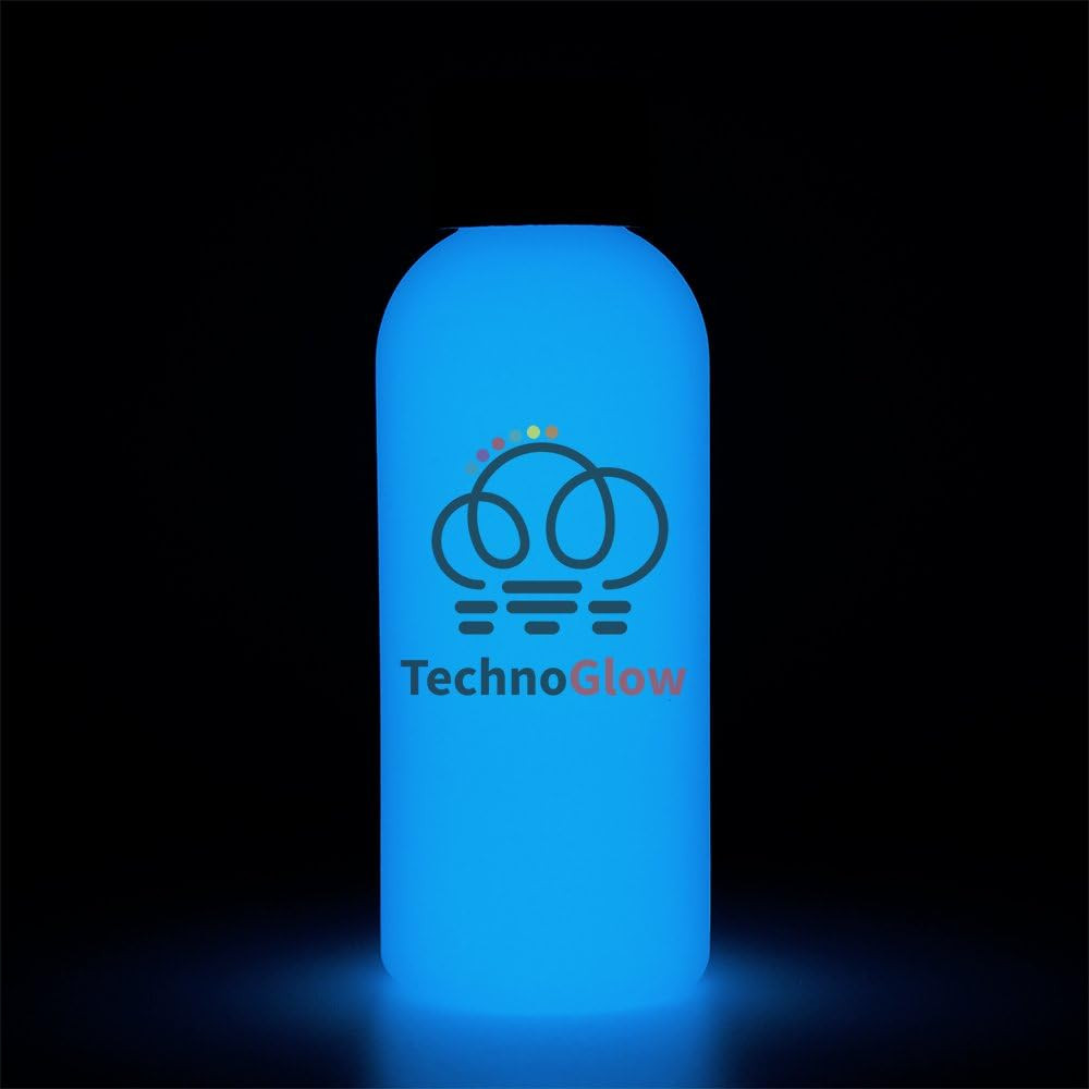 Glow in the Dark Paint, Bright Blue Glow - Multiple Colors - 1 Fl Oz