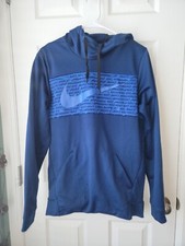 Men's Nike Dri-Fit Long Sleeve Royal Blue Hoodie Fleece Lined W/Pockets SZ S
