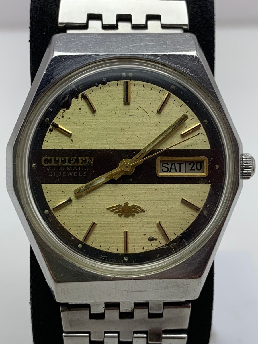 Vintage Citizen Call.8200 Automatic 17 Jewels 4-281004 Watch Japan